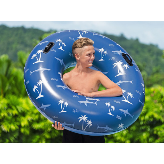 Colac gonflabil - 119 cm Bestway 36353 - albastru/ palmier