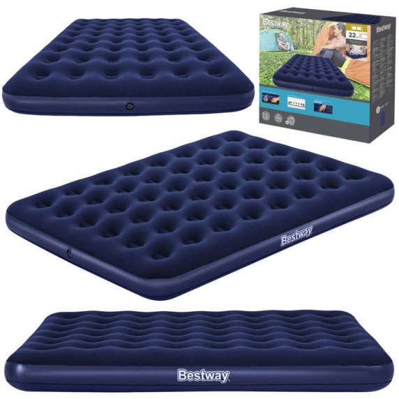 Saltea gonflabilă dublă - 203x152x22 cm  - BESTWAY 67003 - bleumarin