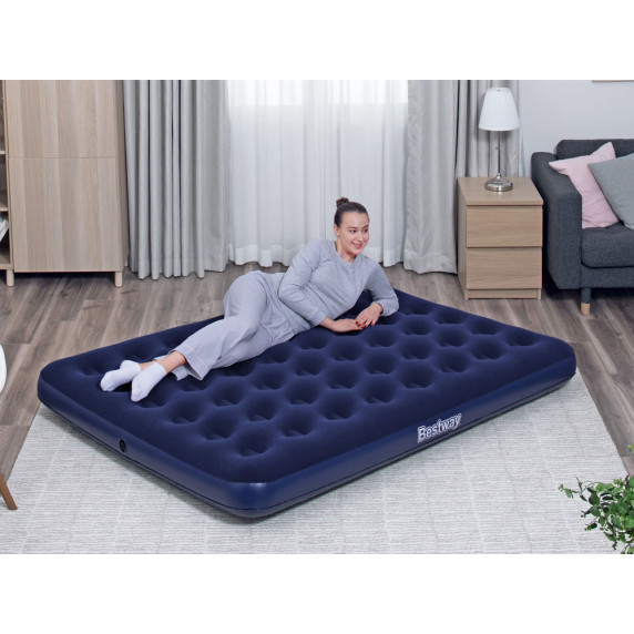Saltea gonflabilă dublă - 203x152x22 cm  - BESTWAY 67003 - bleumarin