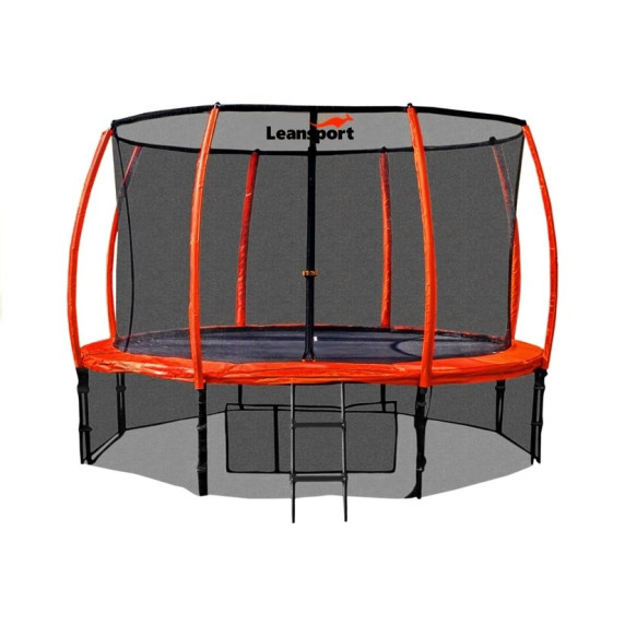 Trambulin belső védőhálóval 430 cm LEAN SPORT BEST 14 ft - Narancssárga