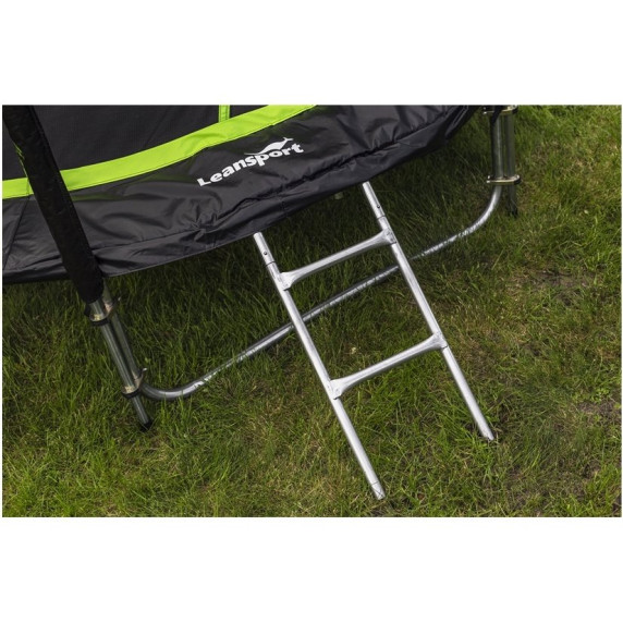 Trambulină 366 cm cu plasă de siguranță interioară - LEAN SPORT PRO 12 ft - negru/verde