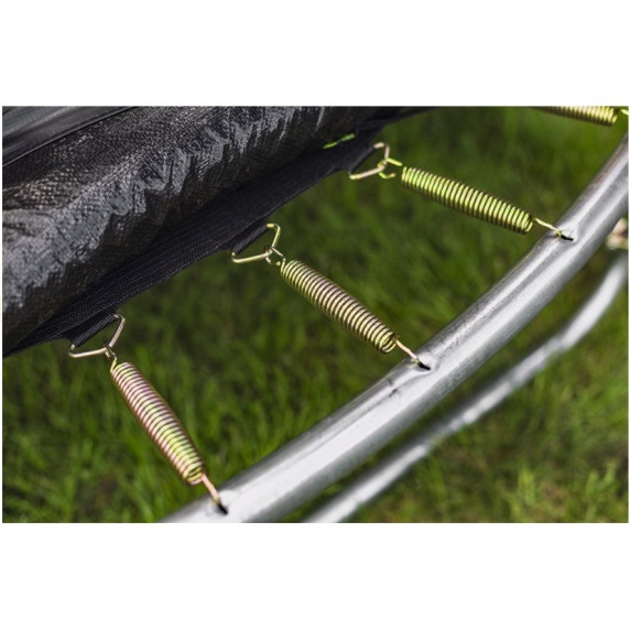Trambulină 366 cm cu plasă de siguranță interioară - LEAN SPORT PRO 12 ft - negru/verde