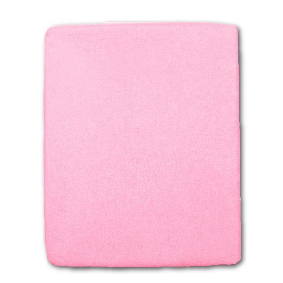 Cearșaf de pat cu elastic - roz - 120x60 cm - NEW BABY