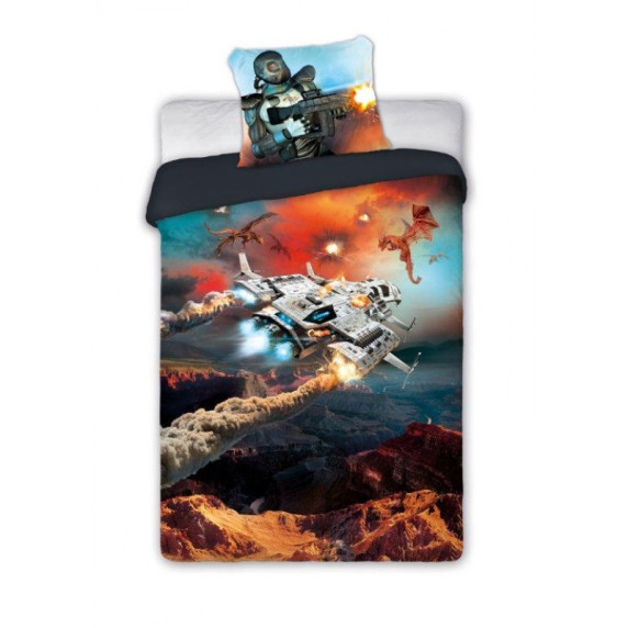 Lenjerie de pat pentru copii - 140x200 cm - Gamer