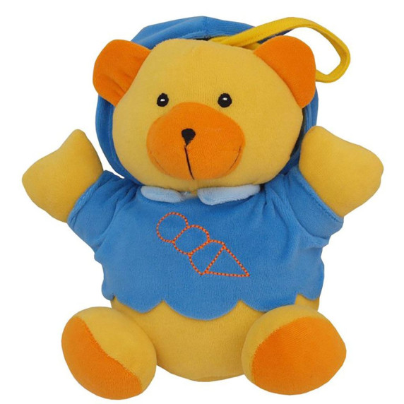 Felhúzható zenélő plüss játék BABY MIX - Maci kék