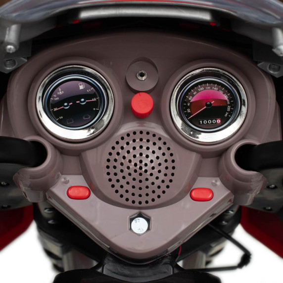 Detská elektrická motorka Baby Mix RACER - červeno-čierna