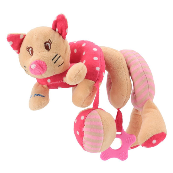 Hračka na postieľku špirála Baby Mix Mačička - ružová