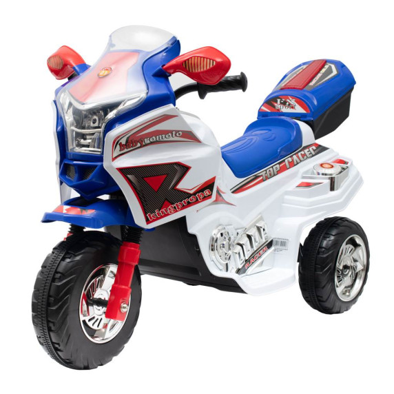 Tricicletă electrică Baby Mix RACER - alb/albastru