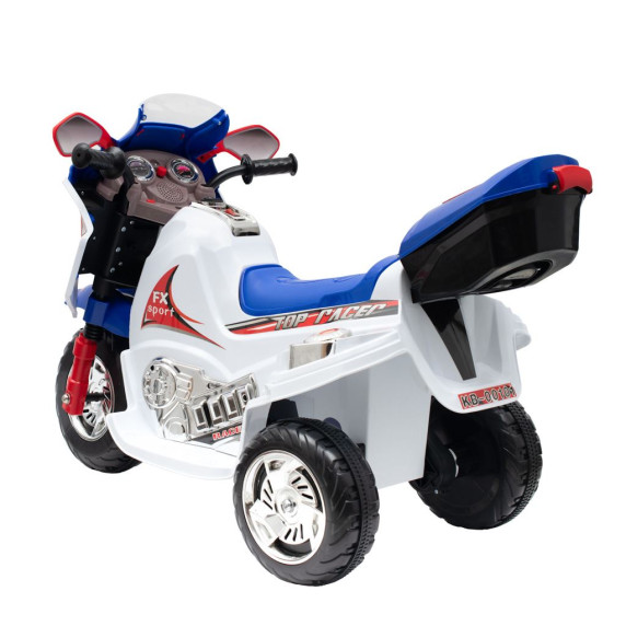 Tricicletă electrică Baby Mix RACER - alb/albastru