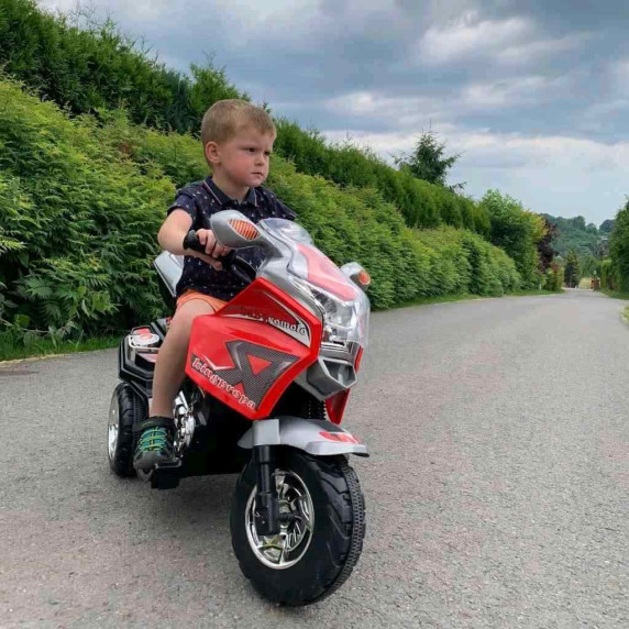 Tricicletă electrică Baby Mix RACER - alb/albastru
