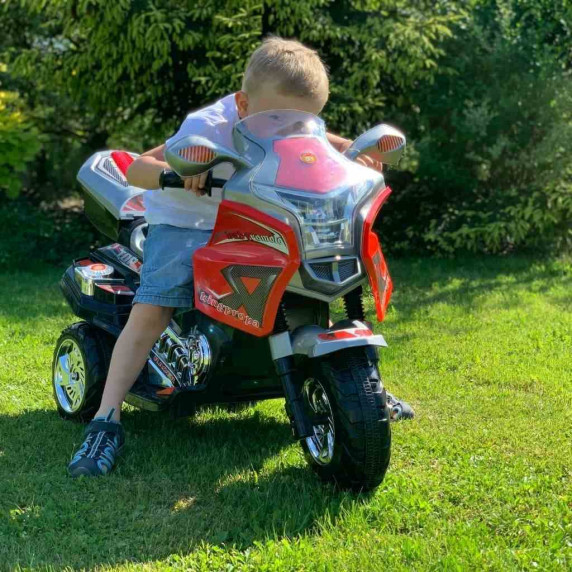 Tricicletă electrică Baby Mix RACER - alb/albastru