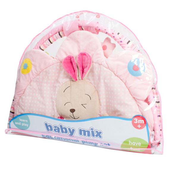 Covoraș de joacă bebe - BABY MIX - iepuraș