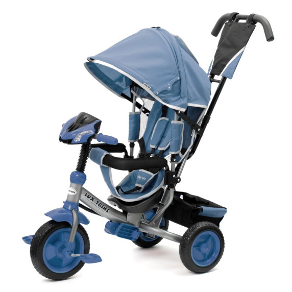 Tricicletă cu mâner - Baby Mix Lux Trike - albastru