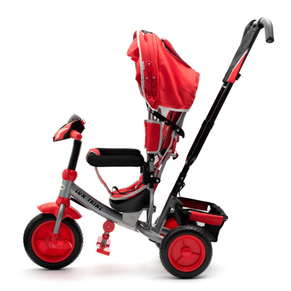 Tricicletă cu mâner - Baby Mix Lux Trike - roșu