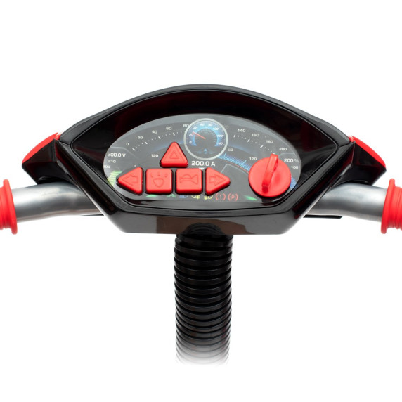 Tricicletă cu mâner - Baby Mix Lux Trike - roșu