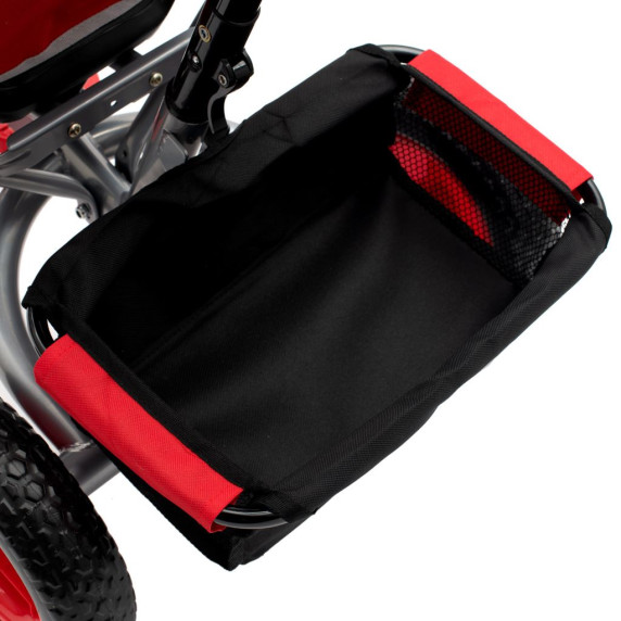 Tricicletă cu mâner - Baby Mix Lux Trike - roșu