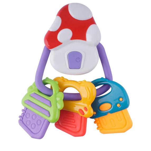 Csörgő, bébijáték BABY MIX - Vargánya és kulcsok