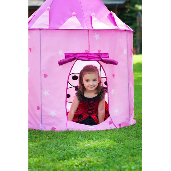 Cort de joacă  pentru copii -Pink Castle - Baby Mix 