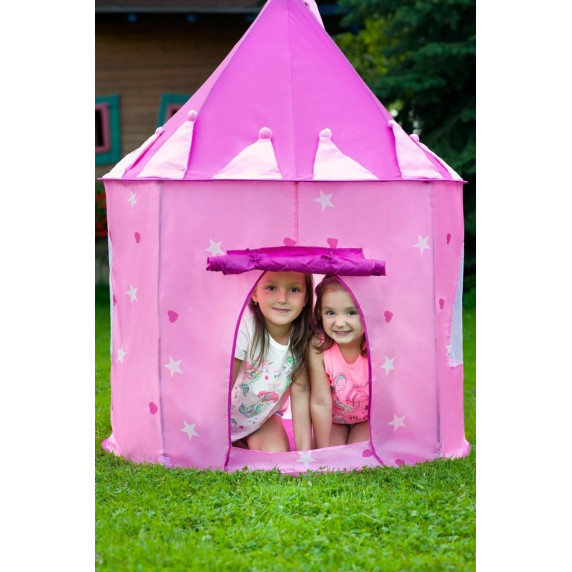 Cort de joacă  pentru copii -Pink Castle - Baby Mix 