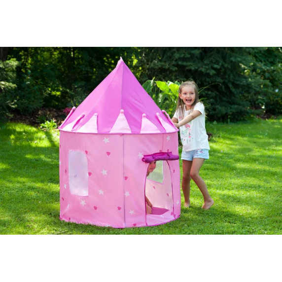 Cort de joacă  pentru copii -Pink Castle - Baby Mix 