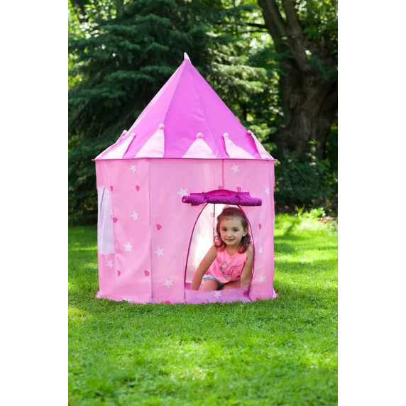 Cort de joacă  pentru copii -Pink Castle - Baby Mix 