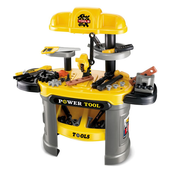 Atelier pentru copii cu scule - galben - Baby Mix 