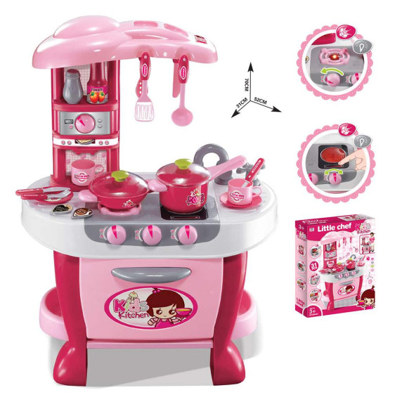 Bucătărie pentru copii cu senzor tactil și accesorii - Baby Mix