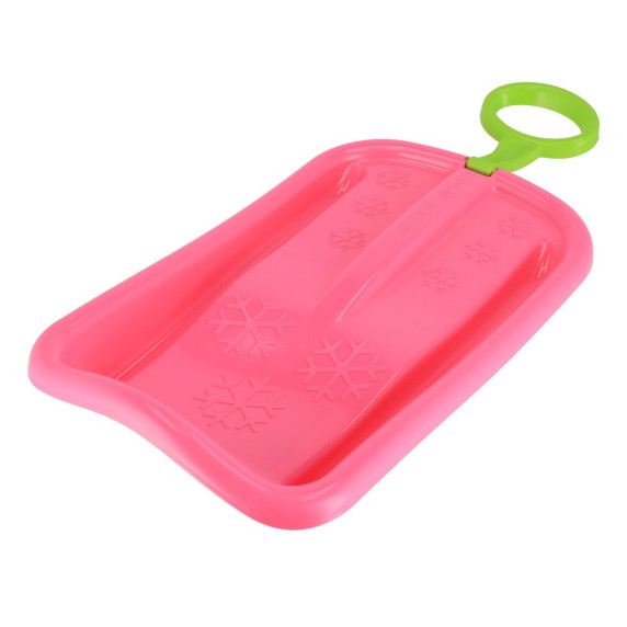Műanyag bob szánkó Baby Mix SNOW ARROW 74 cm - Rózsaszín