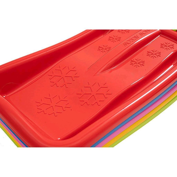 Műanyag bob szánkó Baby Mix SNOW ARROW 74 cm - Rózsaszín