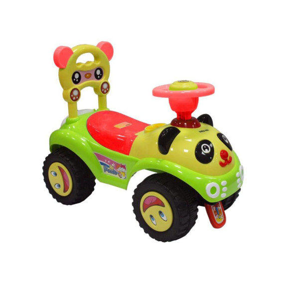 Detské odrážadlo so zvukom Baby Mix Panda - zelené
