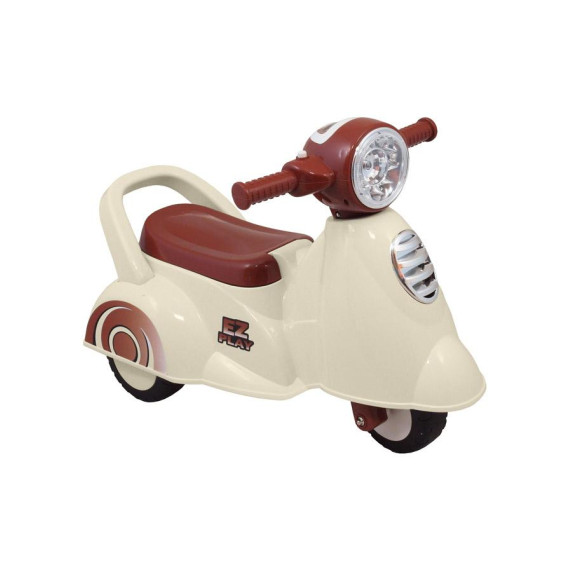 Lábbal hajtós kismotor hanggal Baby Mix Scooter - fehér