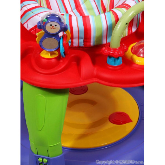 Többfunkciós ugráló játék Baby Mix - kék-szürke