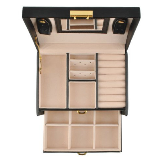 Ékszerdoboz fogantyúval Beautylushh 06348 - Fekete