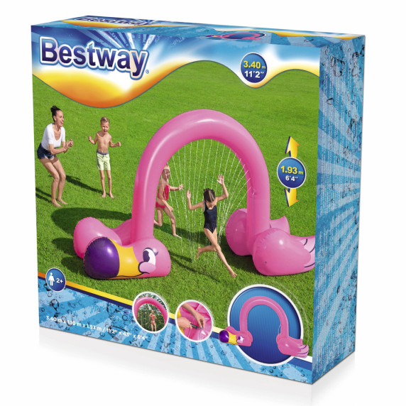 Spriccelő óriás, felfújható szökőkút BESTWAY 52382 - Flamingó 