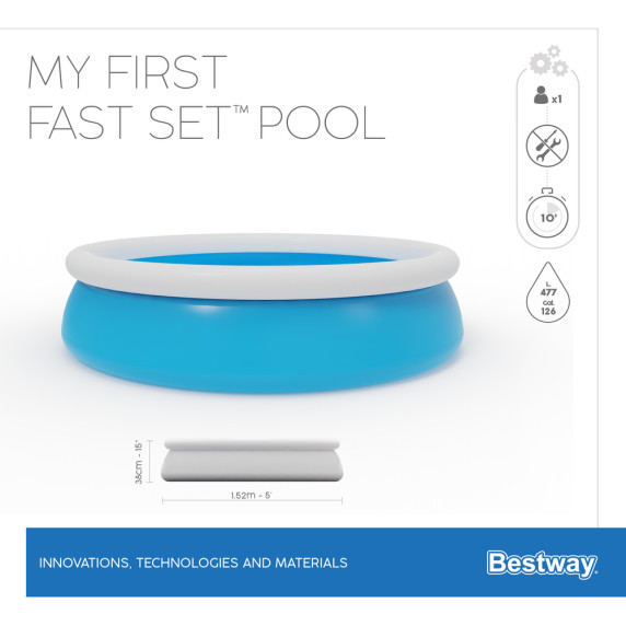 Detský bazén 152 x 38 cm BESTWAY 57241