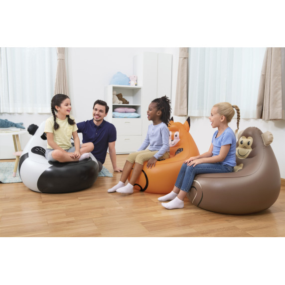 Fotoliu gonflabil - 72 x 72 x 64 cm - vulpe - Bestway 75116