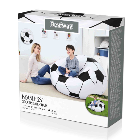 Nafukovacie kreslo Futbalová lopta BESTWAY 75010