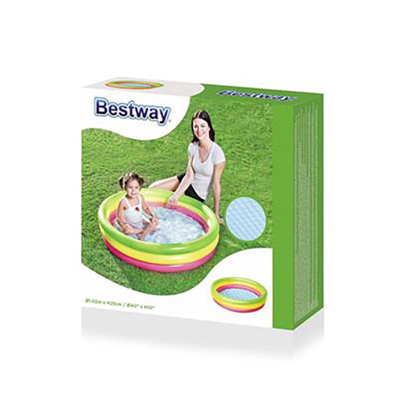 Felfújható gyerekmedence 102x25 cm BESTWAY 51104 - Színes