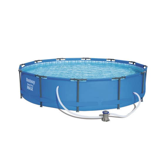 Medence vízforgatóval 366x76 cm BESTWAY 56416 Steel Pro Max
