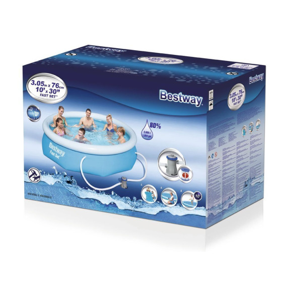 Piscină grădină cu pompă de filtru - 305 x 76 cm - Bestway 57270