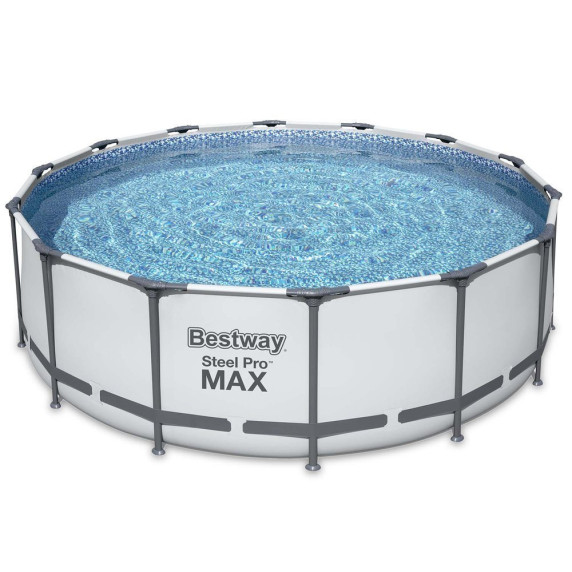 Bazén s konštrukciou 457 x 122 cm BESTWAY 56438 Steel Pro Max + kartušová filtrácia a schodíky
