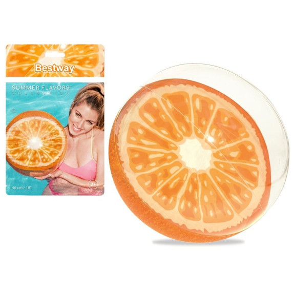 Nafukovacia plážová lopta 46 cm BESTWAY 31042 Pomaranč