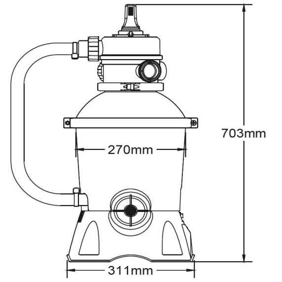 Pompa de apă cu filtru de nisip - 3028 l/h BESTWAY 58515