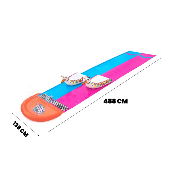 Tobogan acvatic dublu BESTWAY 52320 – 488 x 138 cm
