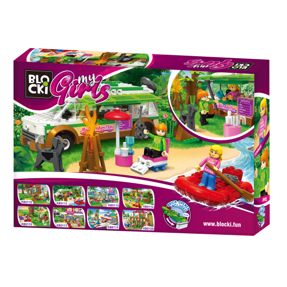 Építőkészlet BLOCKI MyGirls Holiday lakókocsi 264 darabos