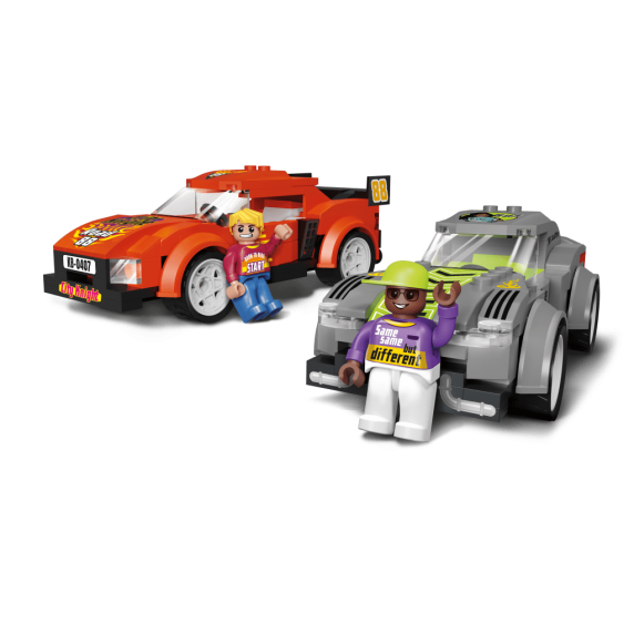 Építőjáték BLOCKI The Collection City Racing - Night Race 357 darabos