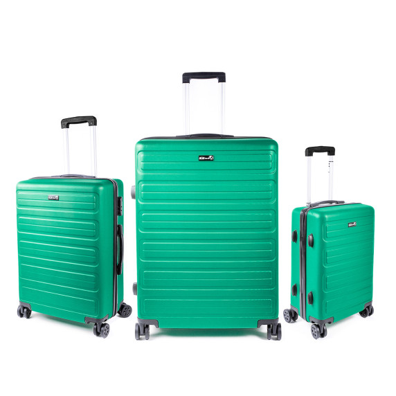 Bőrönd készlet AGA Travel MR4657-Dark Green - Sötétzöld