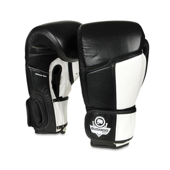 Mănușă de box - DBX BUSHIDO ARB-431 12 oz - alb/negru