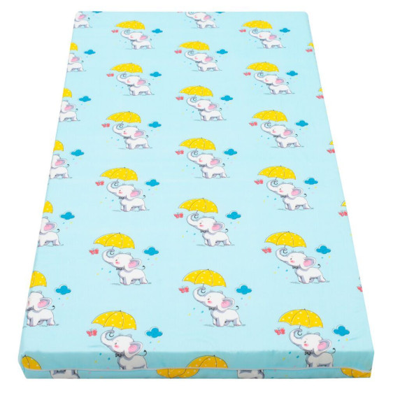 Saltea pat fibră de cocos Molitan New Baby 120x60 cm - Albastru