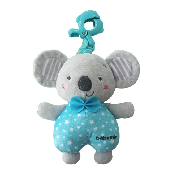 Edukačná hrajúca plyšová hračka s klipom BABY MIX - koala